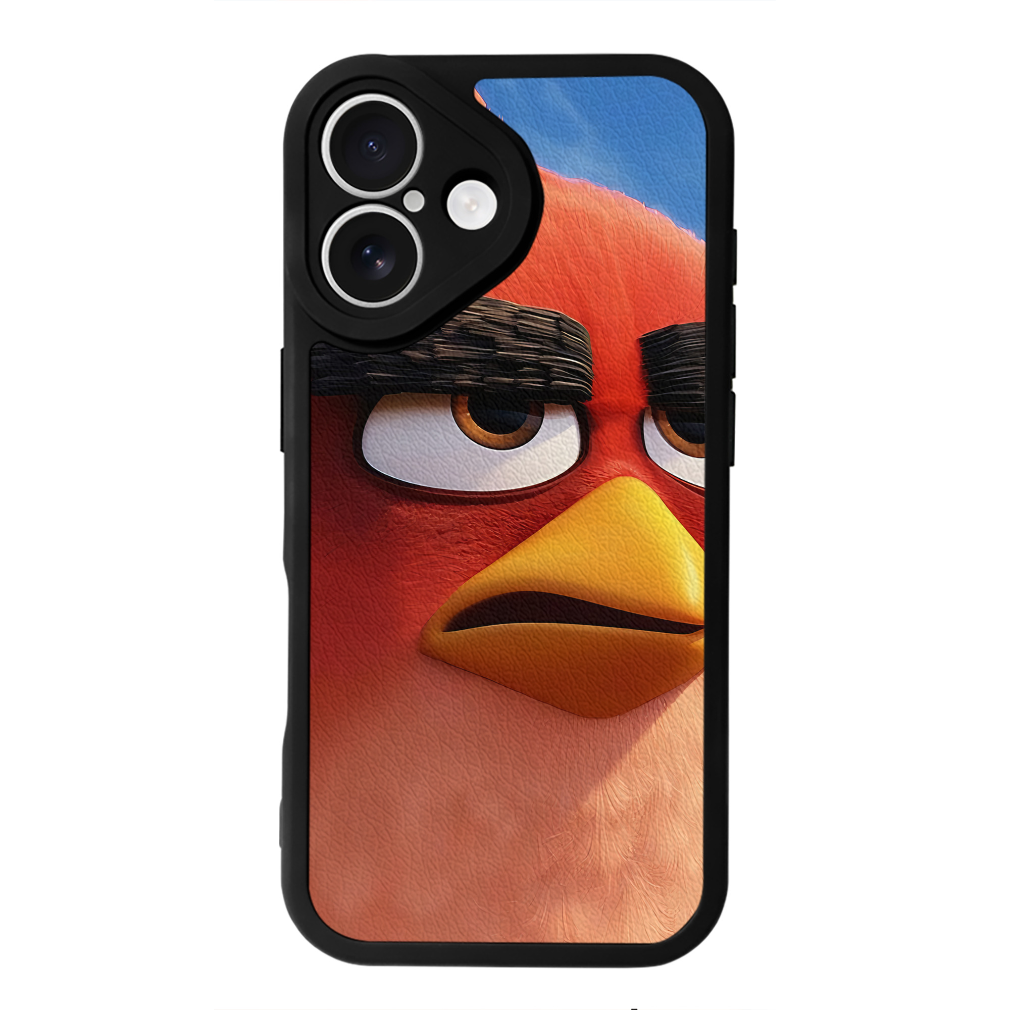 （画像用） Angry Birds アングリーバード 【iPhone 16シリーズ対応】シリコンスマホケース（レザー調） 材質：シリコン